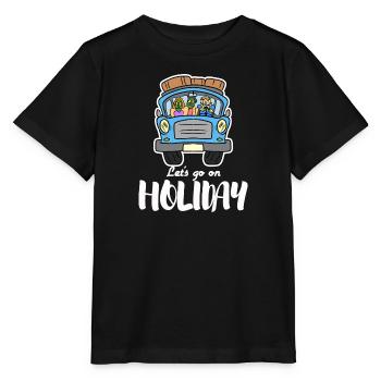 Urlaub Ferien Reisen Verreisen Camping Lustig - Stanley/Stella Kinder T-Shirt MINI CREATOR  - Schwarz - Vorne - Mikhail (115cm)