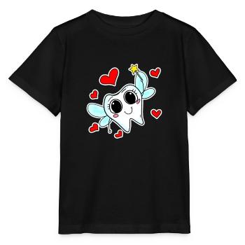La magie des dents de la fée des dents - T-shirt bio MINI CREATOR Stanley/Stella Enfant - noir - Devant - Mikhail (115cm)