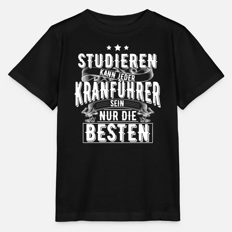 Kranführer - Stanley/Stella Kinder T-Shirt MINI CREATOR - Schwarz