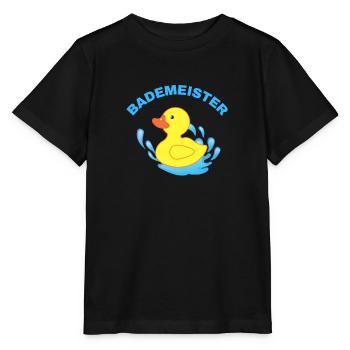 Bademeister - Stanley/Stella Kinder T-Shirt MINI CREATOR  - Schwarz - Vorne - Mikhail (115cm)