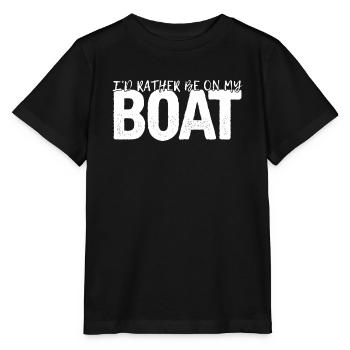 Boat Boat Captain Boating - Stanley/Stella MINI CREATOR Kids’ T-Shirt - black - Front - Mikhail (115cm)