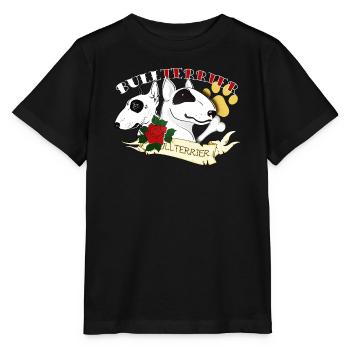 bull tatoo - Stanley/Stella MINI CREATOR Kids’ T-Shirt - black - Front - Mikhail (115cm)