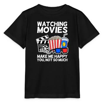 Film Kino Spruch Fernsehen Geschenk Popcorn - Stanley/Stella Kinder T-Shirt MINI CREATOR  - Schwarz - Vorne - Mikhail (115cm)