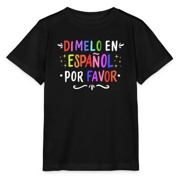 Espagnol Professeur d’espagnol Langue - T-shirt bio MINI CREATOR Stanley/Stella Enfant - noir - Devant - Mikhail (115cm)