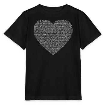 Textherz Collage Druck - Stanley/Stella Kinder T-Shirt MINI CREATOR  - Schwarz - Vorne - Mikhail (115cm)