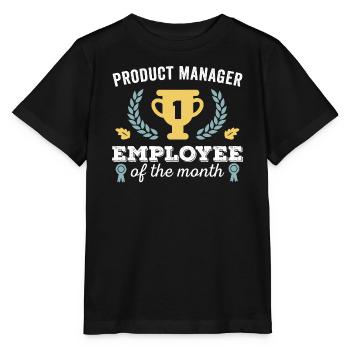 Chef de produit Employé du mois - T-shirt bio MINI CREATOR Stanley/Stella Enfant - noir - Devant - Mikhail (115cm)