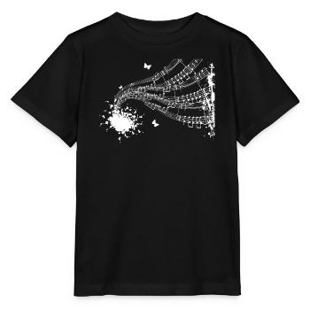 Floating Score Symphony - Stanley/Stella MINI CREATOR Kids’ T-Shirt - black - Front - Mikhail (115cm)