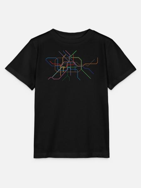 Abstrakte Minutinsektion Linienkunst - Stanley/Stella Kinder T-Shirt MINI CREATOR - Schwarz