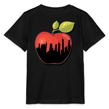 BIG APPLE NY New York Apfel Geschenk - Stanley/Stella Kinder T-Shirt MINI CREATOR  - Schwarz - Vorne - Mikhail (115cm)
