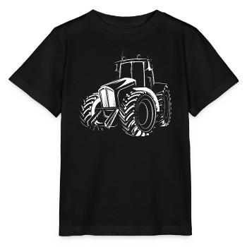tractor, farmer, farmer, car, economy, graphic icon - Stanley/Stella MINI CREATOR Kids’ T-Shirt - black - Front - Mikhail (115cm)