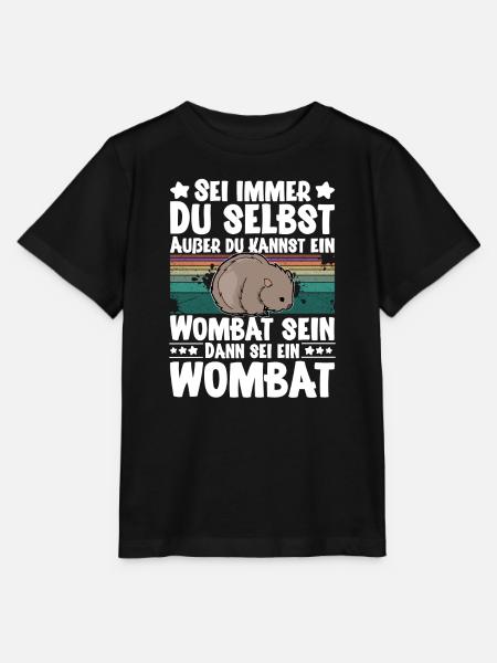 Wombat - Stanley/Stella Kinder T-Shirt MINI CREATOR - Schwarz