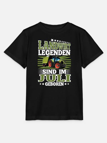 Geburtstag Landwirt Juli - Stanley/Stella Kinder T-Shirt MINI CREATOR - Schwarz