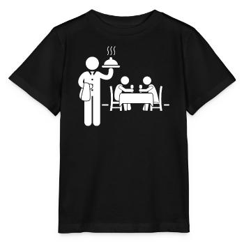 Waitress Waiter - Stanley/Stella MINI CREATOR Kids’ T-Shirt - black - Front - Mikhail (115cm)
