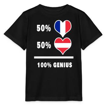 France et Autriche Genial / Cadeau - T-shirt bio MINI CREATOR Stanley/Stella Enfant - noir - Devant - Mikhail (115cm)