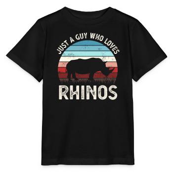 Nashorn Nashörner - Stanley/Stella Kinder T-Shirt MINI CREATOR  - Schwarz - Vorne - Mikhail (115cm)