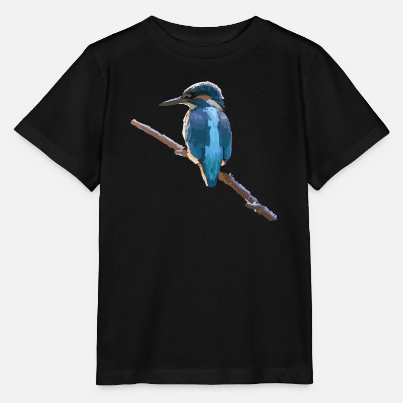 Eisvogel - Stanley/Stella Kinder T-Shirt MINI CREATOR  - Schwarz