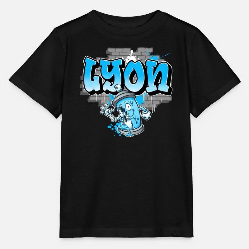 Lyon Graffiti - T-shirt bio MINI CREATOR Stanley/Stella Enfant - noir