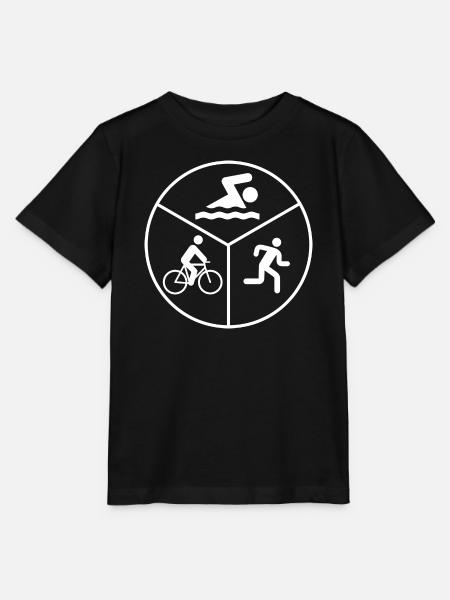 Triathlon Pływanie Jazda na rowerze - Stanley/Stella T-shirt MINI CREATOR til børn - sort