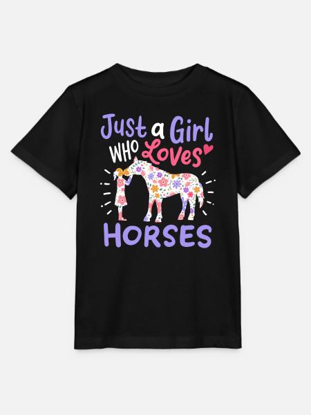Miłośnicy koni - Stanley/Stella T-shirt MINI CREATOR til børn - sort
