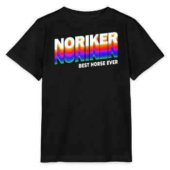 Noriker Horses Design / Gift Idea - Stanley/Stella MINI CREATOR Kids’ T-Shirt - black - Front - Mikhail (115cm)