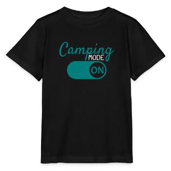 Camping Modus an - Stanley/Stella Kinder T-Shirt MINI CREATOR  - Schwarz - Vorne - Mikhail (115cm)