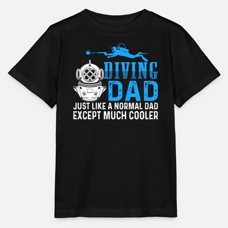 Plongeurs Plongeur Papa père - T-shirt bio MINI CREATOR Stanley/Stella Enfant - noir