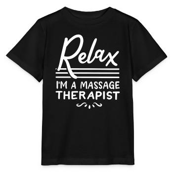 Massage Therapist Massage Therapy - Stanley/Stella MINI CREATOR Kids’ T-Shirt - black - Front - Mikhail (115cm)