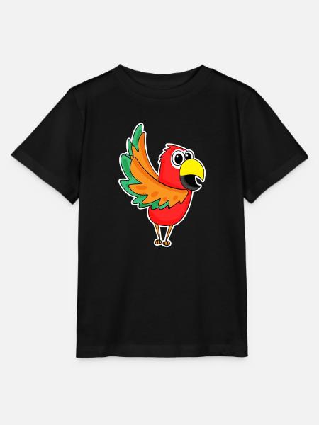 Papagei - Stanley/Stella Kinder T-Shirt MINI CREATOR - Schwarz
