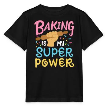 Backen Bäcker Nudelholz - Stanley/Stella Kinder T-Shirt MINI CREATOR  - Schwarz - Vorne - Mikhail (115cm)