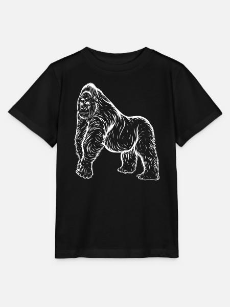 Gorilla - Stanley/Stella Kinder T-Shirt MINI CREATOR - Schwarz