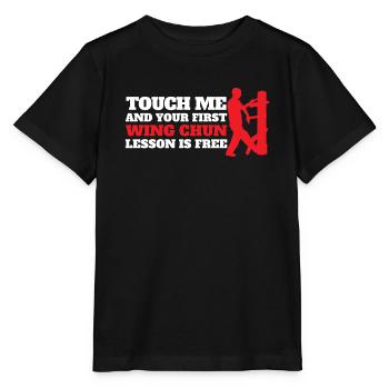 Wing Chun Chinesisch Kampfkunst - Stanley/Stella Kinder T-Shirt MINI CREATOR  - Schwarz - Vorne - Mikhail (115cm)