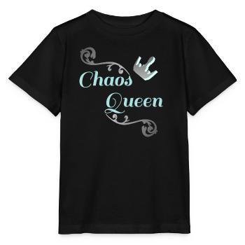 lustige sprücheshirts, chaosqueen, partnerlook - Stanley/Stella Kinder T-Shirt MINI CREATOR  - Schwarz - Vorne - Mikhail (115cm)