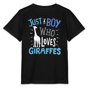 Girafes Girafe - T-shirt bio MINI CREATOR Stanley/Stella Enfant - noir - Devant - Mikhail (115cm)