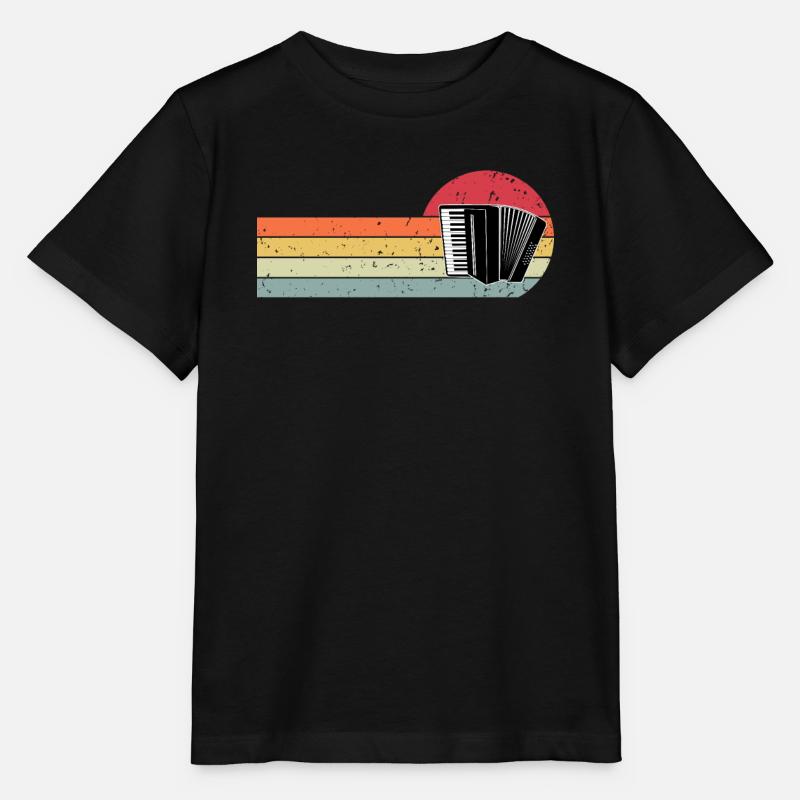 Accordéon - T-shirt bio MINI CREATOR Stanley/Stella Enfant - noir