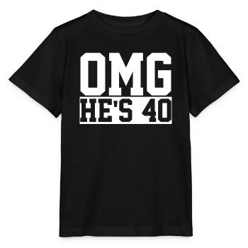 40th Birthday - Stanley/Stella MINI CREATOR Kids’ T-Shirt - black - Front - Mikhail (115cm)