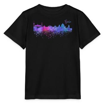 Berlin skyline - Stanley/Stella Kinder T-Shirt MINI CREATOR  - Schwarz - Vorne - Mikhail (115cm)