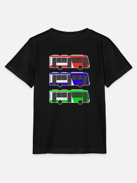 Bus - Stanley/Stella Kinder T-Shirt MINI CREATOR  - Schwarz