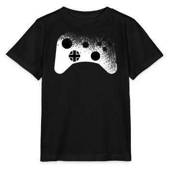 Splatter - Motif de manette pour les joueurs Cool - T-shirt bio MINI CREATOR Stanley/Stella Enfant - noir - Devant - Mikhail (115cm)