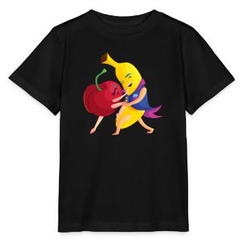 T-shirt drôle KIBA en danse banane d’église - T-shirt bio MINI CREATOR Stanley/Stella Enfant - noir - Devant - Mikhail (115cm)