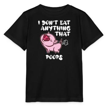 Statement Pig Vegan - Stanley/Stella MINI CREATOR Kids’ T-Shirt - black - Front - Mikhail (115cm)