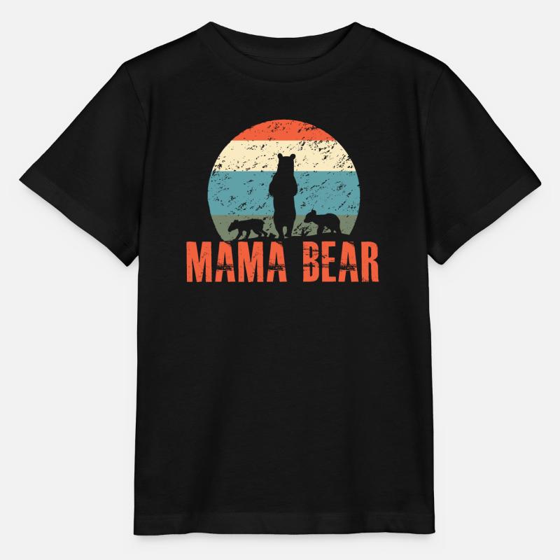 Mama Bear Muttertag - Stanley/Stella Kinder T-Shirt MINI CREATOR  - Schwarz