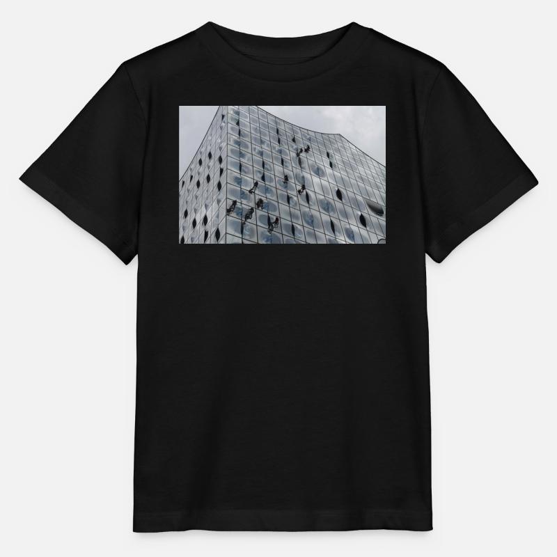 Orchestre philharmonique de l’Elbe avec laveurs de vitres - T-shirt bio MINI CREATOR Stanley/Stella Enfant - noir