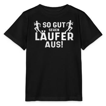 So Gut Sehen Läufer Aus - Stanley/Stella Kinder T-Shirt MINI CREATOR  - Schwarz - Vorne - Mikhail (115cm)