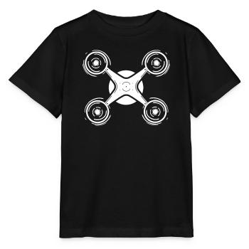 Drone Quadcopter Drone Pilot Drone - Stanley/Stella MINI CREATOR Kids’ T-Shirt - black - Front - Mikhail (115cm)