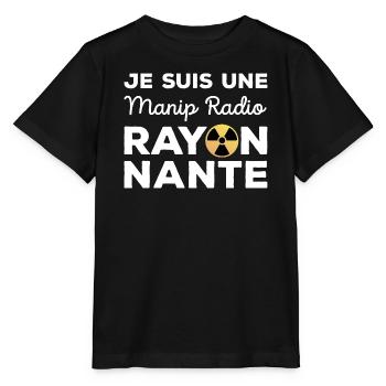 Je suis une manip radio rayonnante Radiologie - T-shirt bio MINI CREATOR Stanley/Stella Enfant - noir - Devant - Mikhail (115cm)