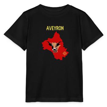 Aveyron - Stanley/Stella Kinder T-Shirt MINI CREATOR  - Schwarz - Vorne - Mikhail (115cm)