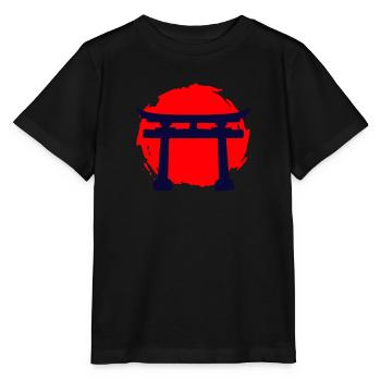 A Temple In A Red Sunset - Stanley/Stella MINI CREATOR Kids’ T-Shirt - black - Front - Mikhail (115cm)