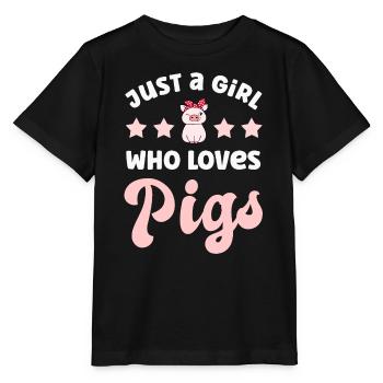Schwein Schweine - Stanley/Stella Kinder T-Shirt MINI CREATOR  - Schwarz - Vorne - Mikhail (115cm)