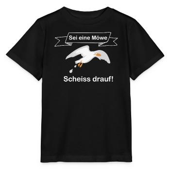 Humorvoller Seemotiv Druck - Stanley/Stella Kinder T-Shirt MINI CREATOR  - Schwarz - Vorne - Mikhail (115cm)