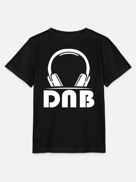 dnb drum n bass symbol music Kopfhörer Logo dnb - Stanley/Stella Kinder T-Shirt MINI CREATOR - Schwarz